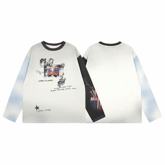 CapCabin “Vintage Collage Long Sleeve Tee”