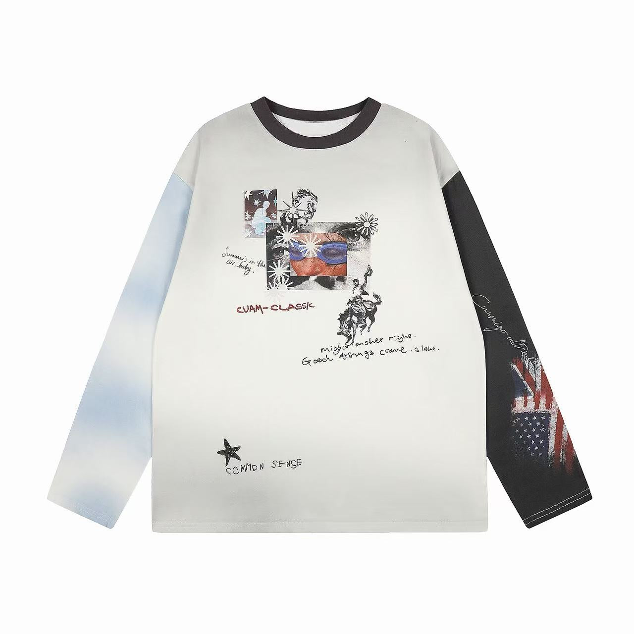 CapCabin “Vintage Collage Long Sleeve Tee”