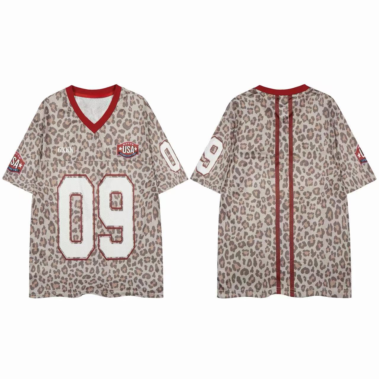 CapCabin “Leopard Varsity Mesh Jersey”