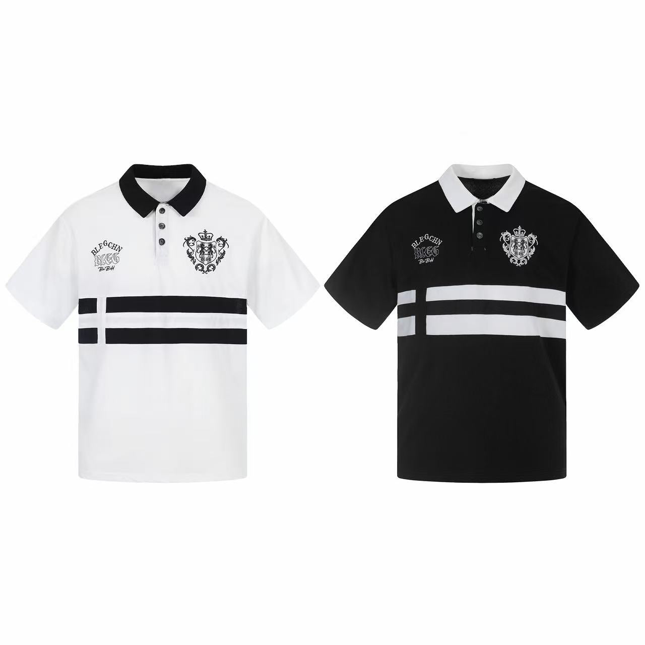 CapCabin “Classic Stripe Crest Polo Tee”