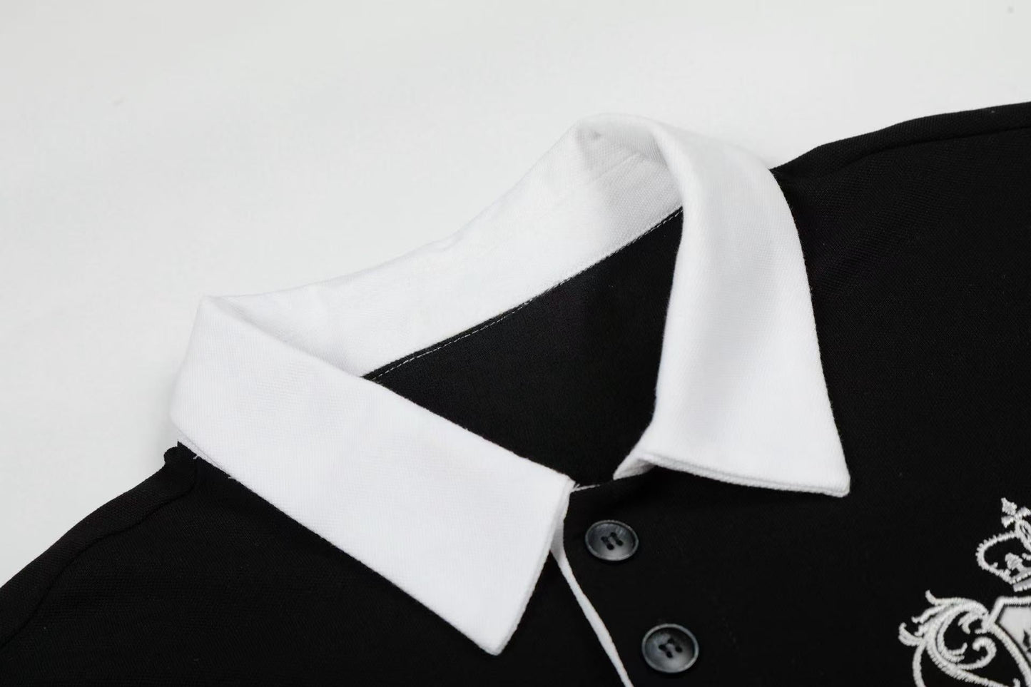 CapCabin “Classic Stripe Crest Polo Tee”