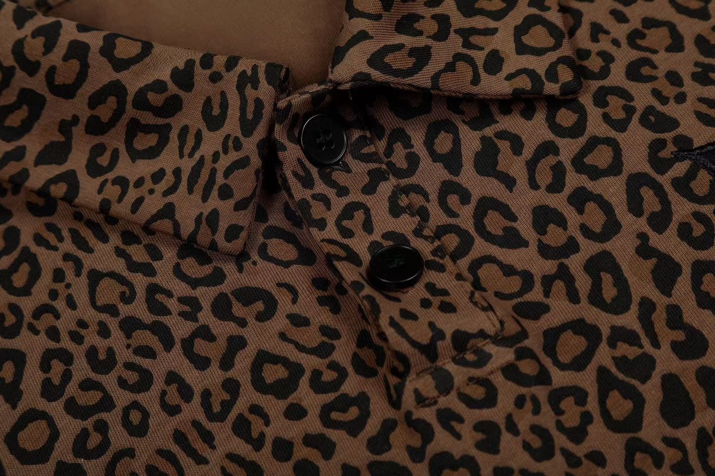 CapCabin “Leopard Script Polo Tee”