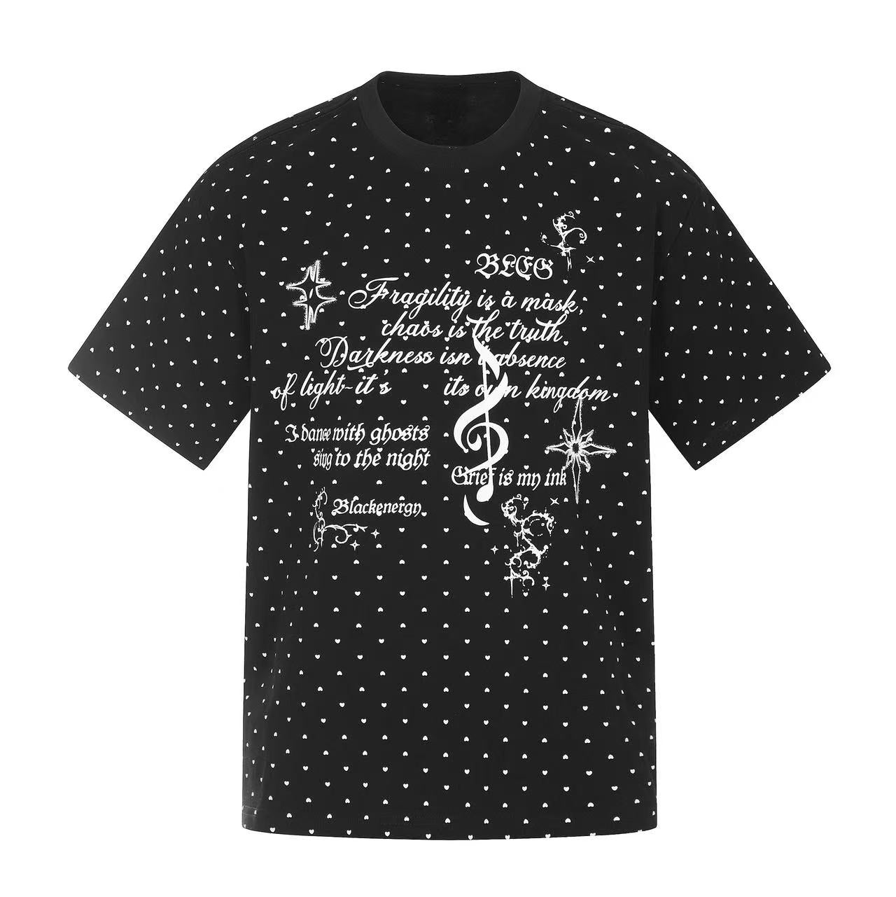 CapCabin “Allover Micro-Print Graphic Tee”