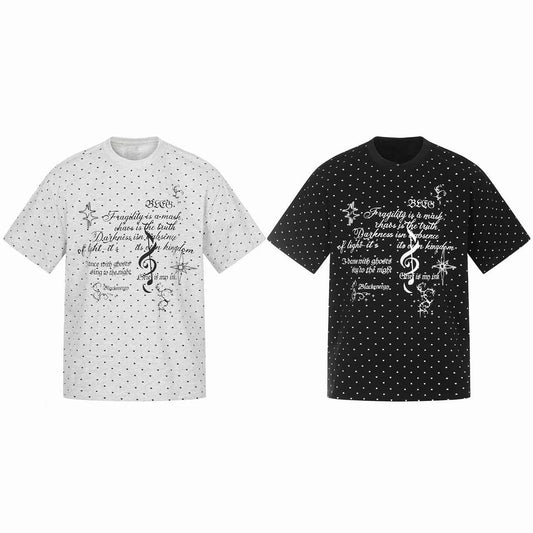 CapCabin “Allover Micro-Print Graphic Tee”