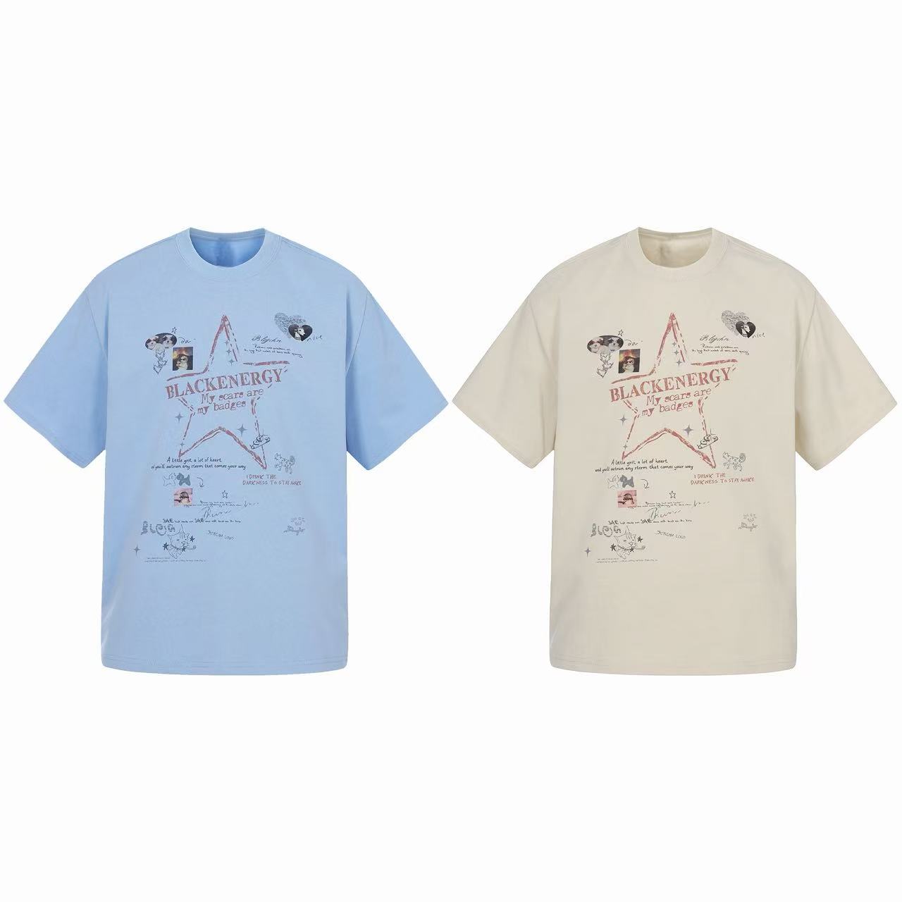 CapCabin “Star Script Graphic Tee”