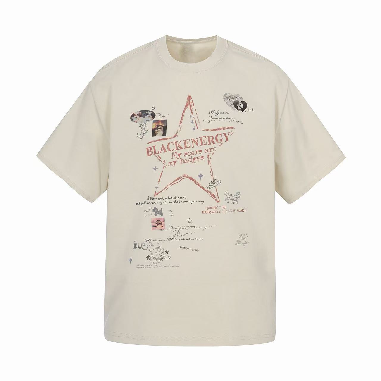 CapCabin “Star Script Graphic Tee”