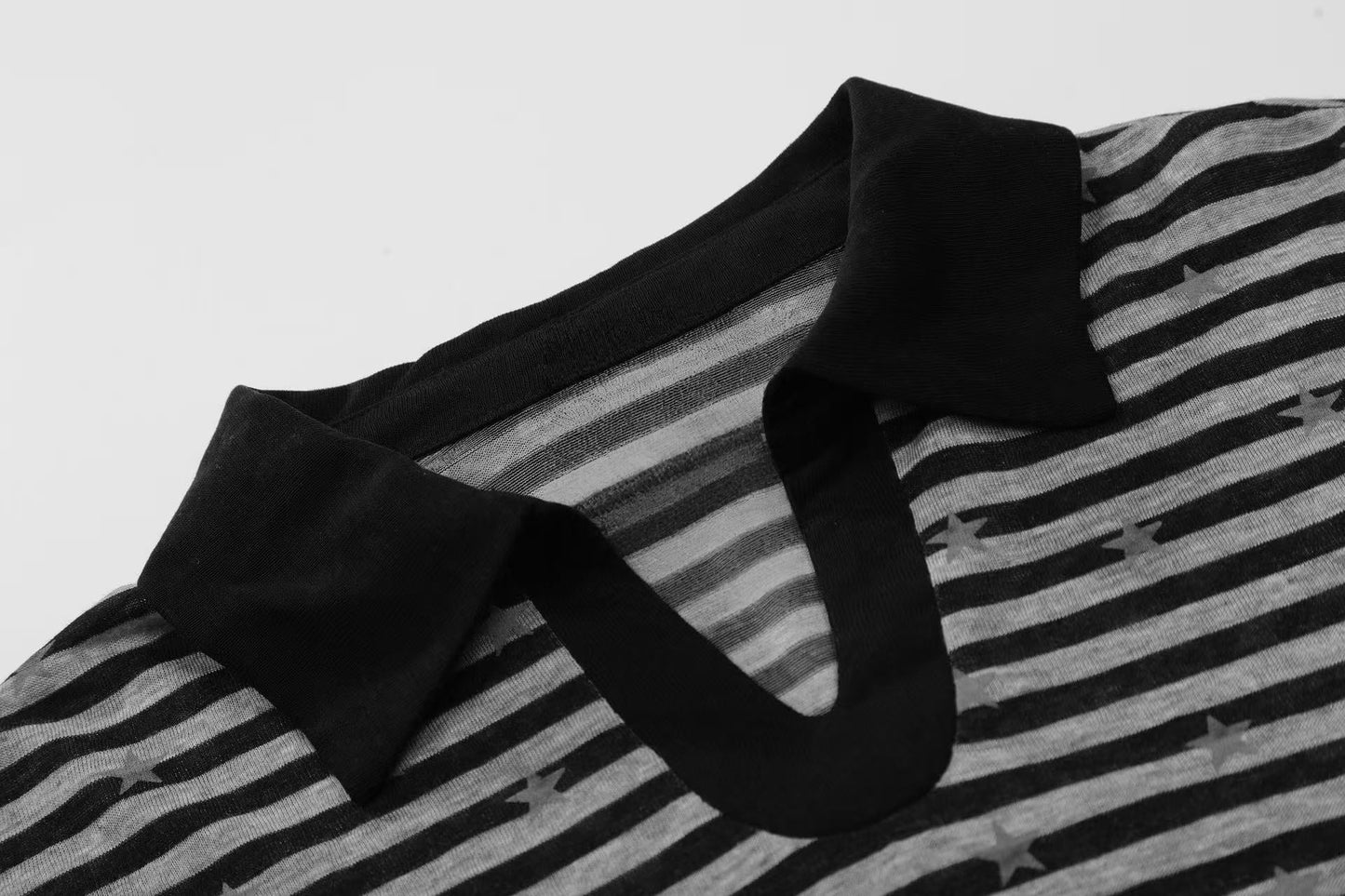 CapCabin “Star Stripe Long Sleeve Polo”