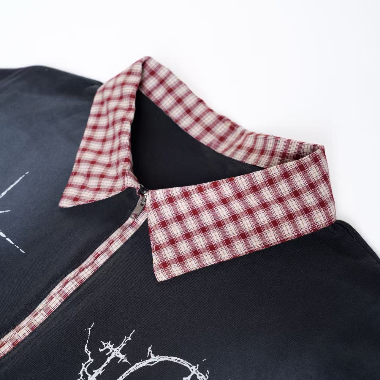 CapCabin “Grunge Star Zip Polo Tee”