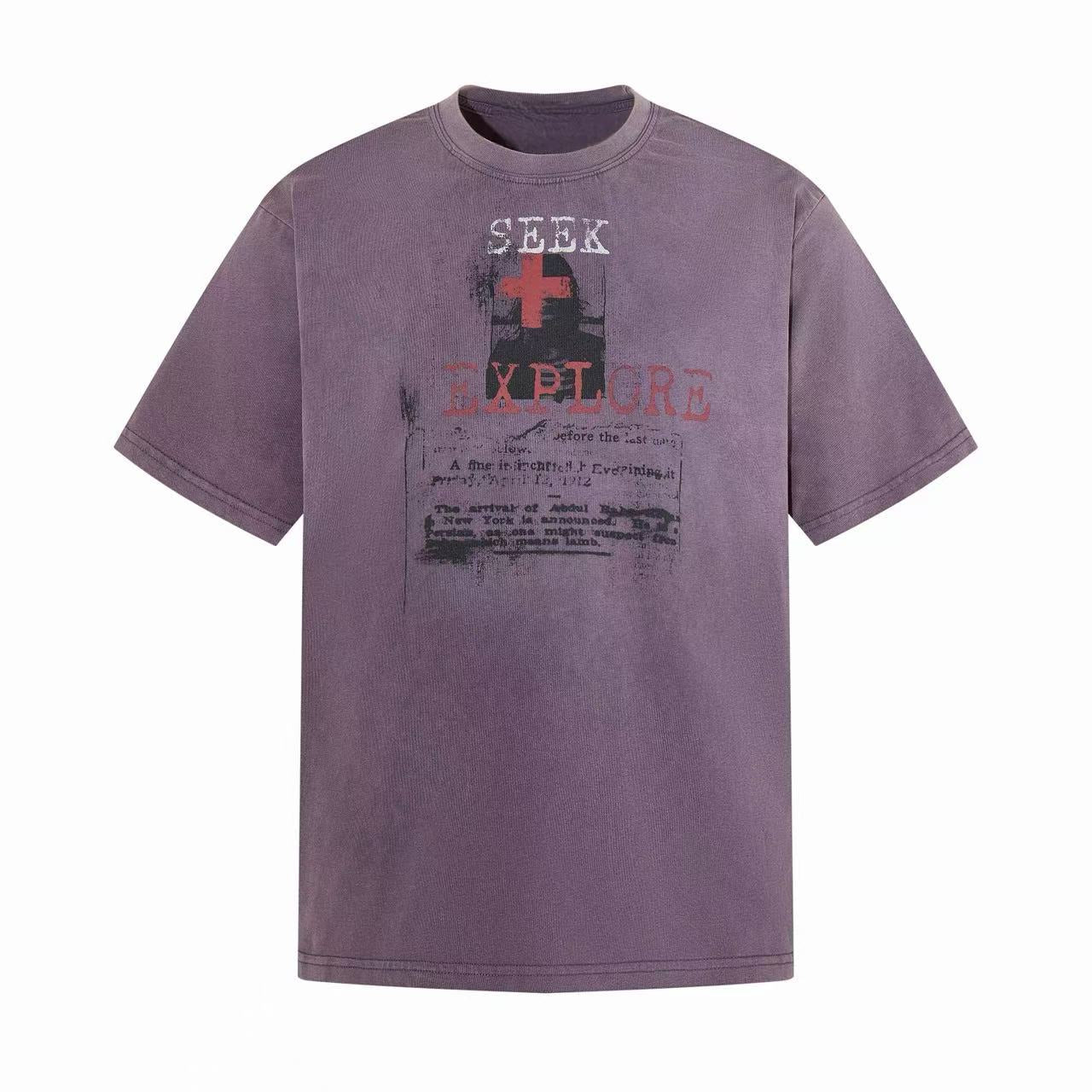 CapCabin “Seek & Explore Washed Graphic Tee”