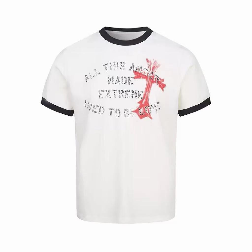 CapCabin “Vintage Cross Graphic Ringer Tee”