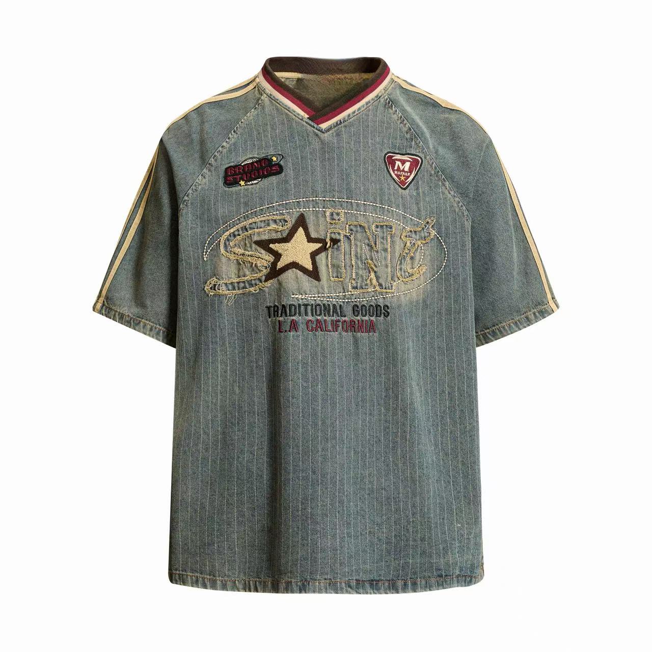 CapCabin “Vintage Pinstripe Sport Tee”