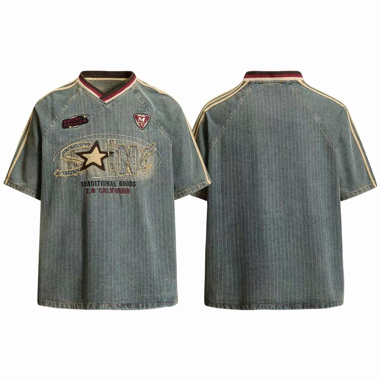 CapCabin “Vintage Pinstripe Sport Tee”