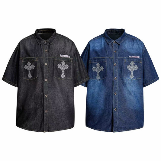 CapCabin “Cross Denim Shirt”