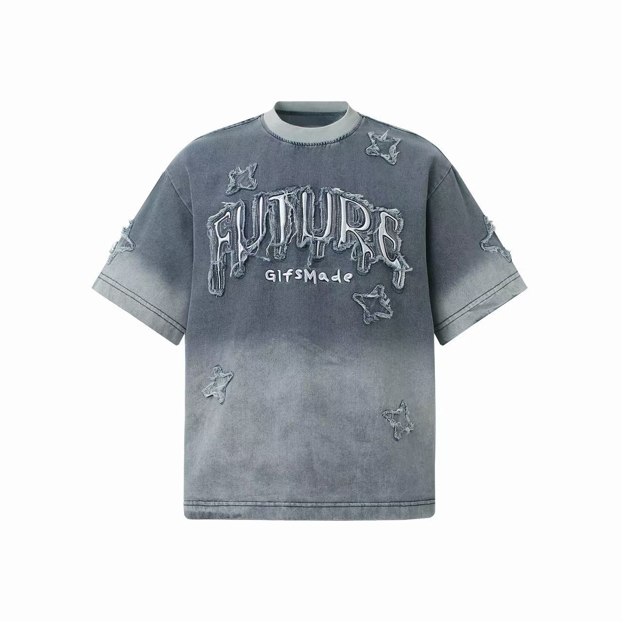 CapCabin Distressed Star Graphic T-Shirt