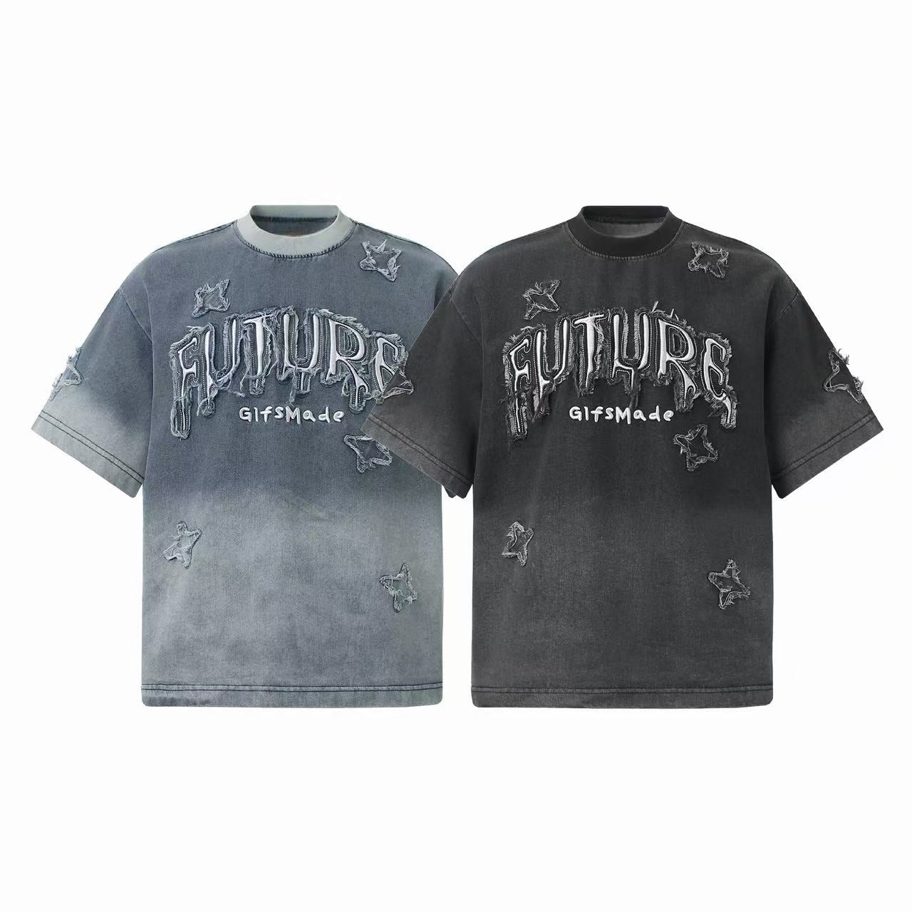 CapCabin Distressed Star Graphic T-Shirt