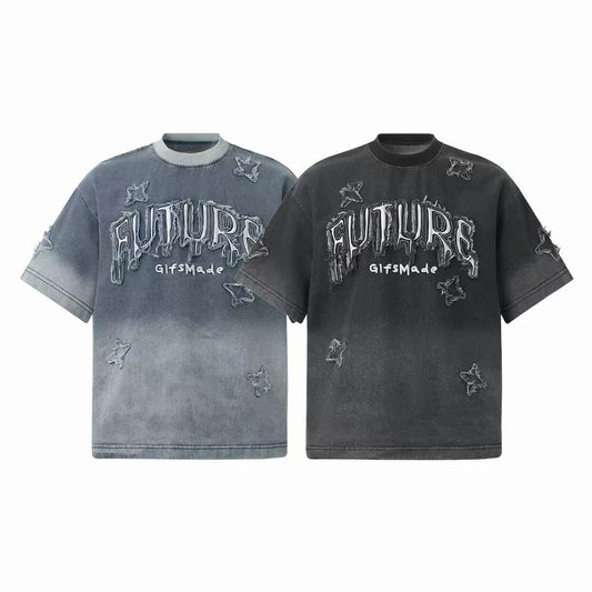 CapCabin Distressed Star Graphic T-Shirt