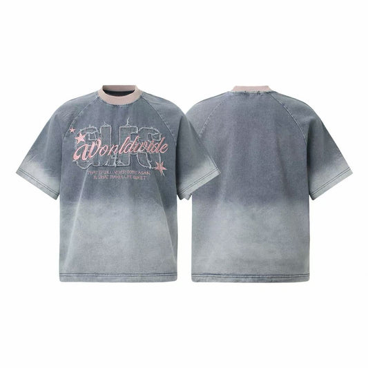 CapCabin Vintage Fade Script Graphic T-Shirt