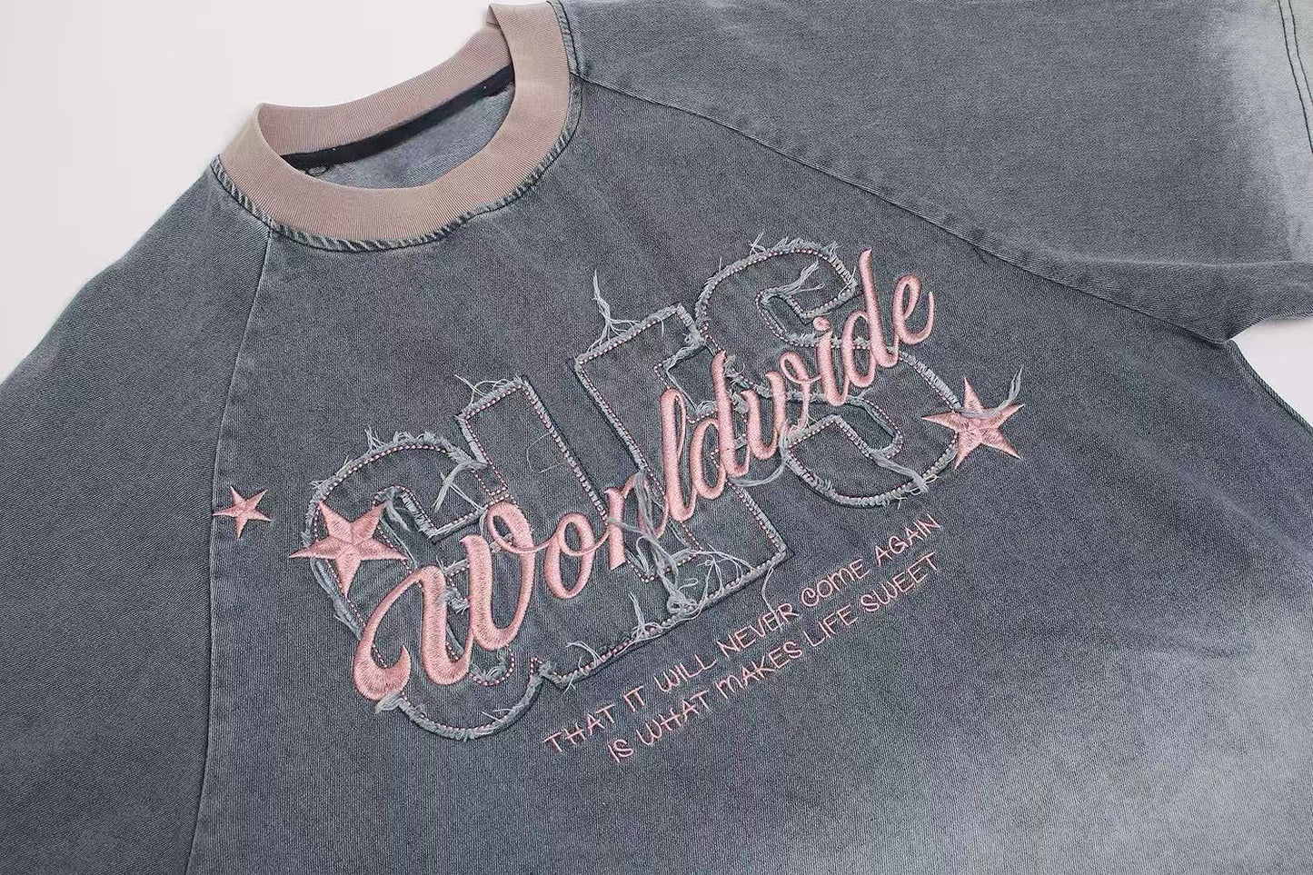 CapCabin Vintage Fade Script Graphic T-Shirt