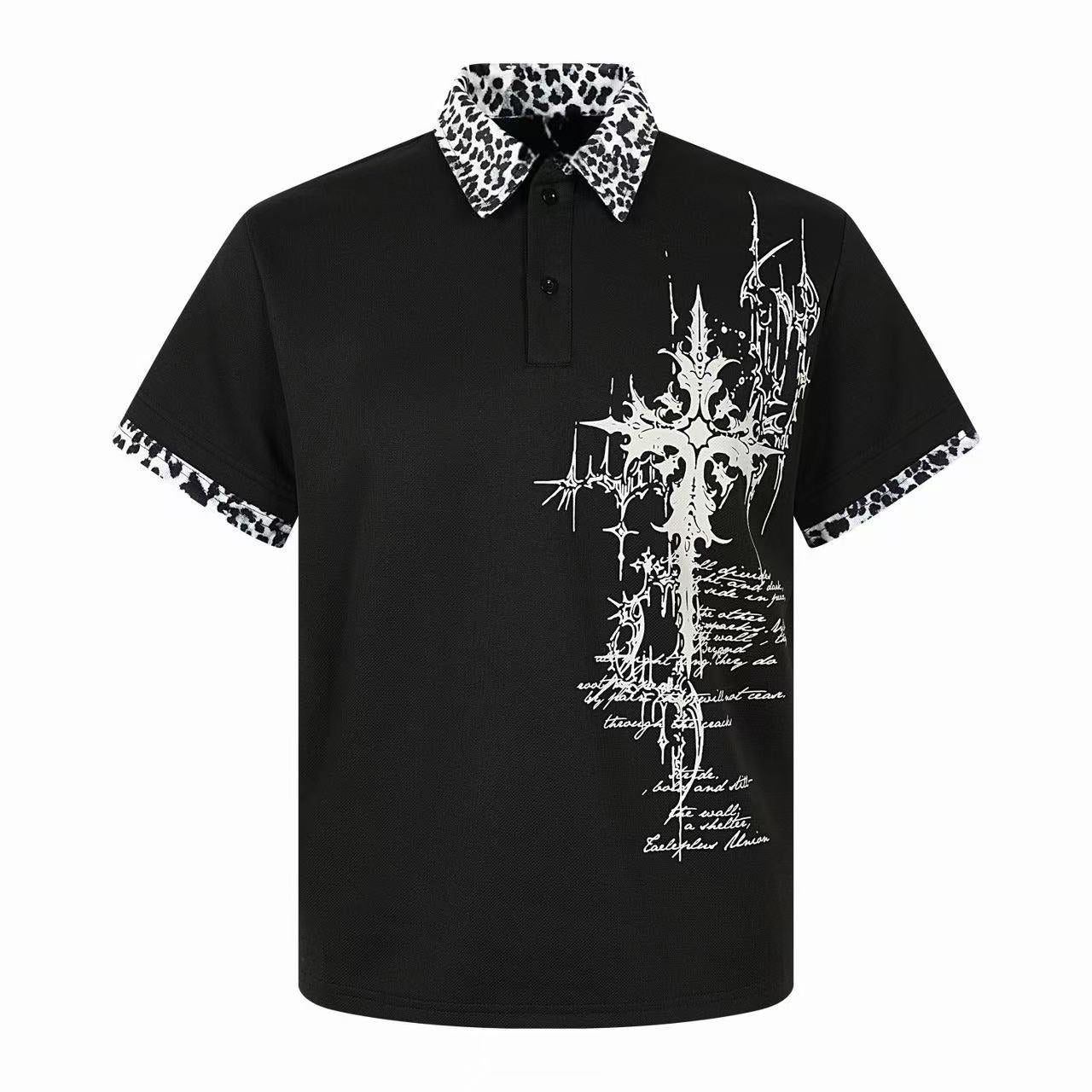 CapCabin “Leopard Cross Graphic Polo”