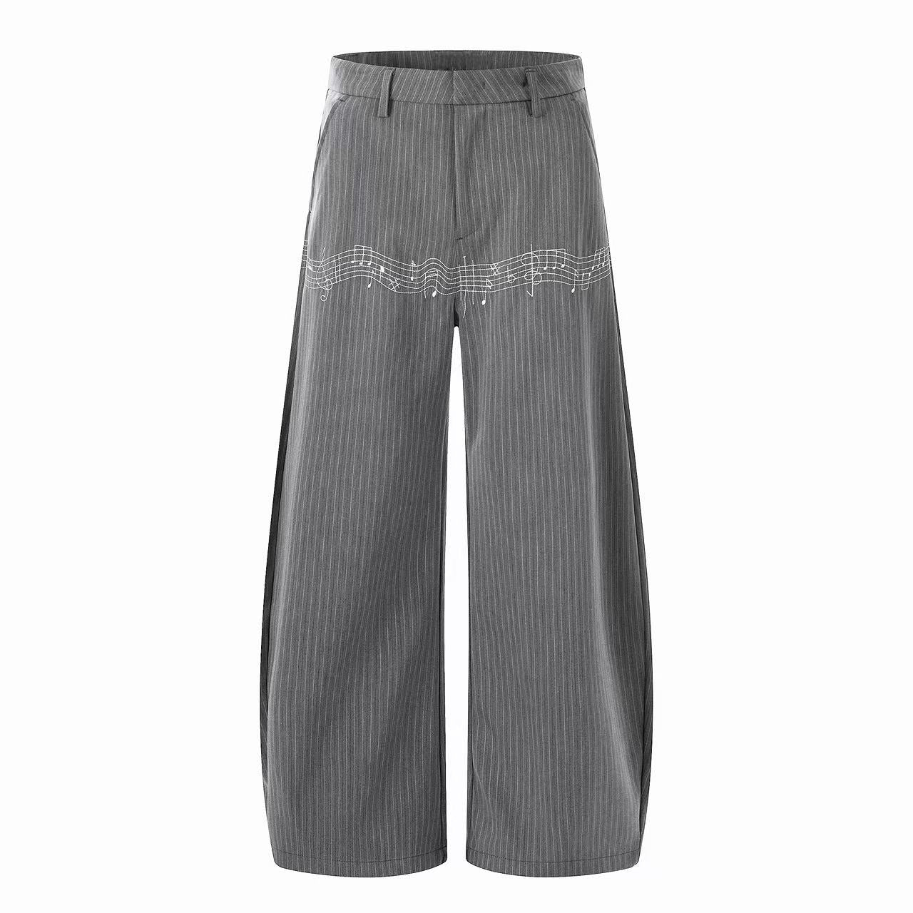 CapCabin “Pinstripe Symphony Wide-Leg Pants”