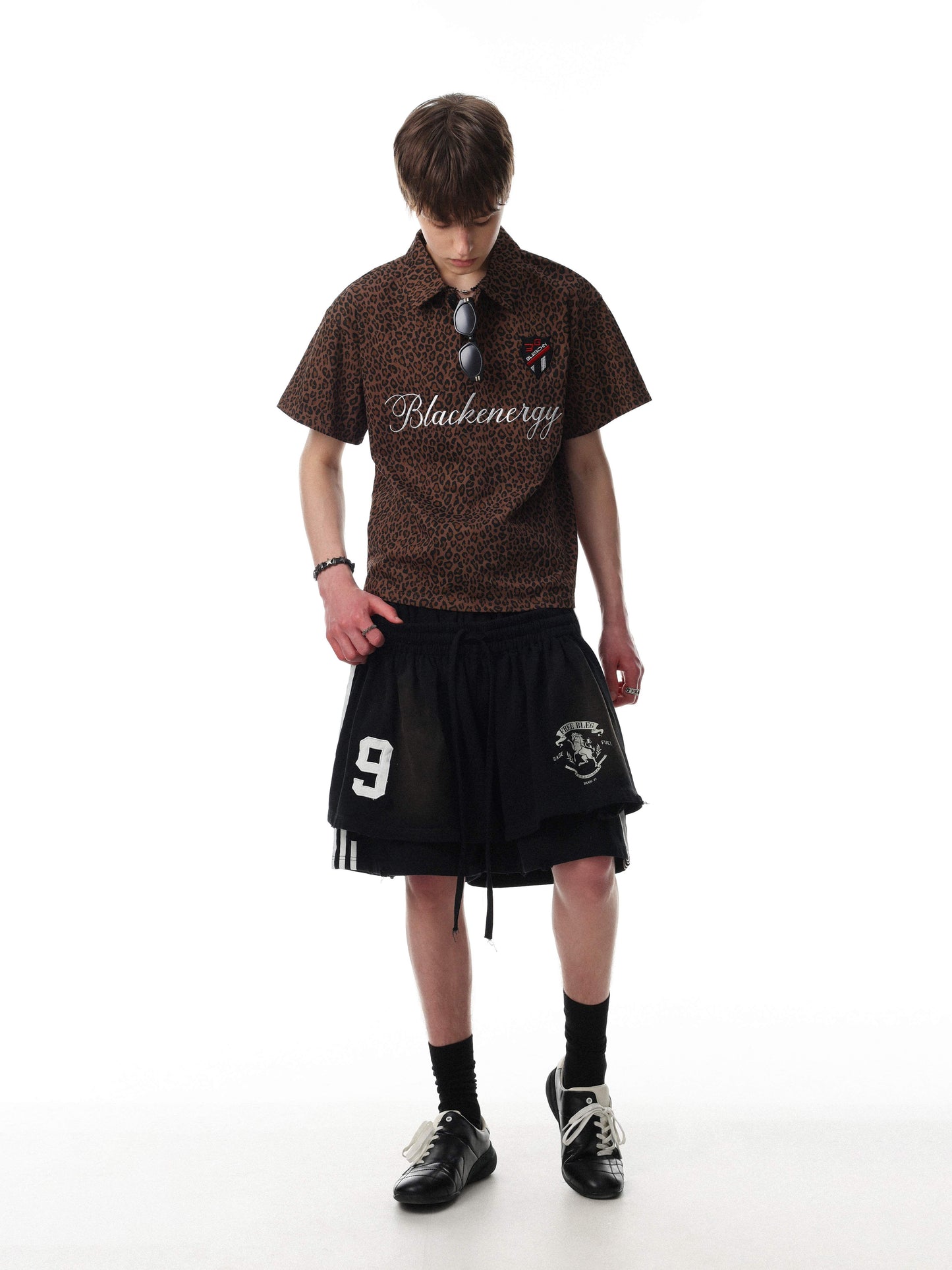 CapCabin “Leopard Script Polo Tee”