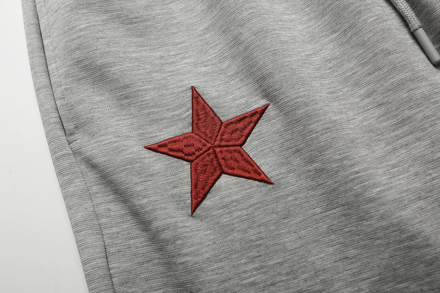 CapCabin Star Embroidery Wide-Leg Sweatpants