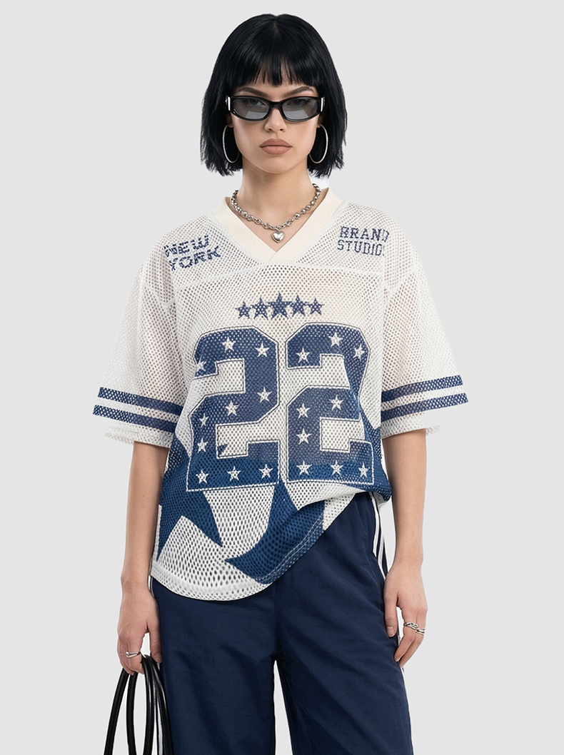 CapCabin “Shining Star 22” Mesh Jersey T-Shirt