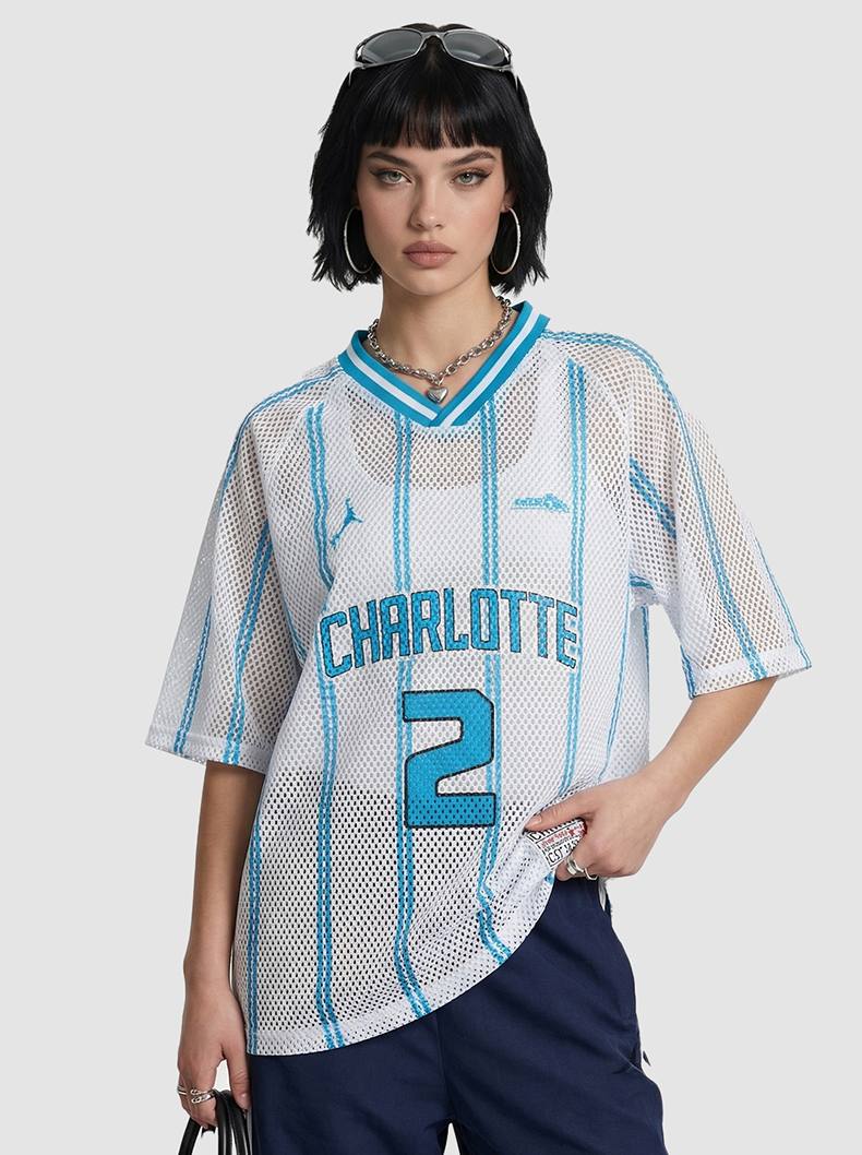 CapCabin “Charlotte 2” Mesh Jersey T-Shirt