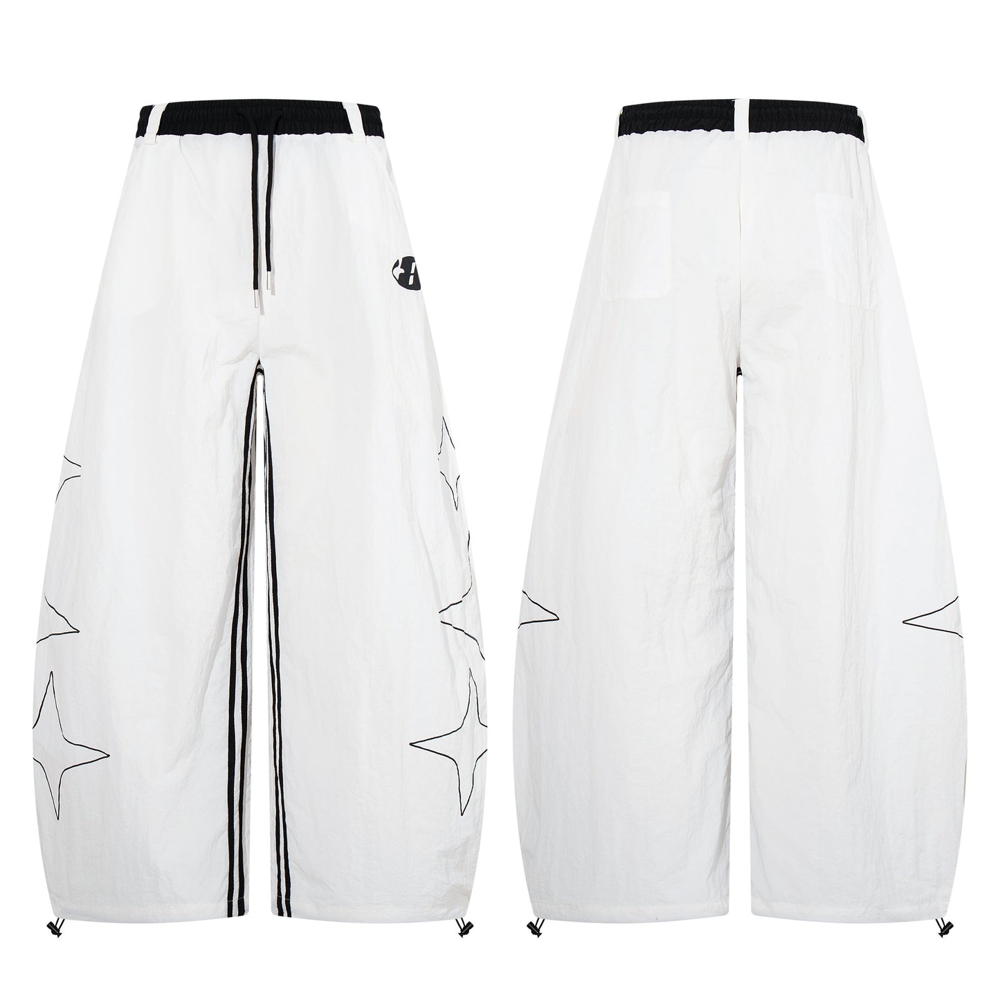 CapCabin “Starline Wide-Leg Track Pants”