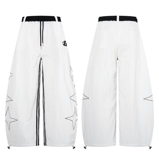 CapCabin “Starline Wide-Leg Track Pants”