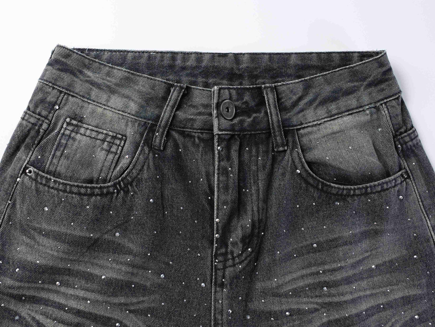 CapCabin Starfade Wide-Leg Denim Pants