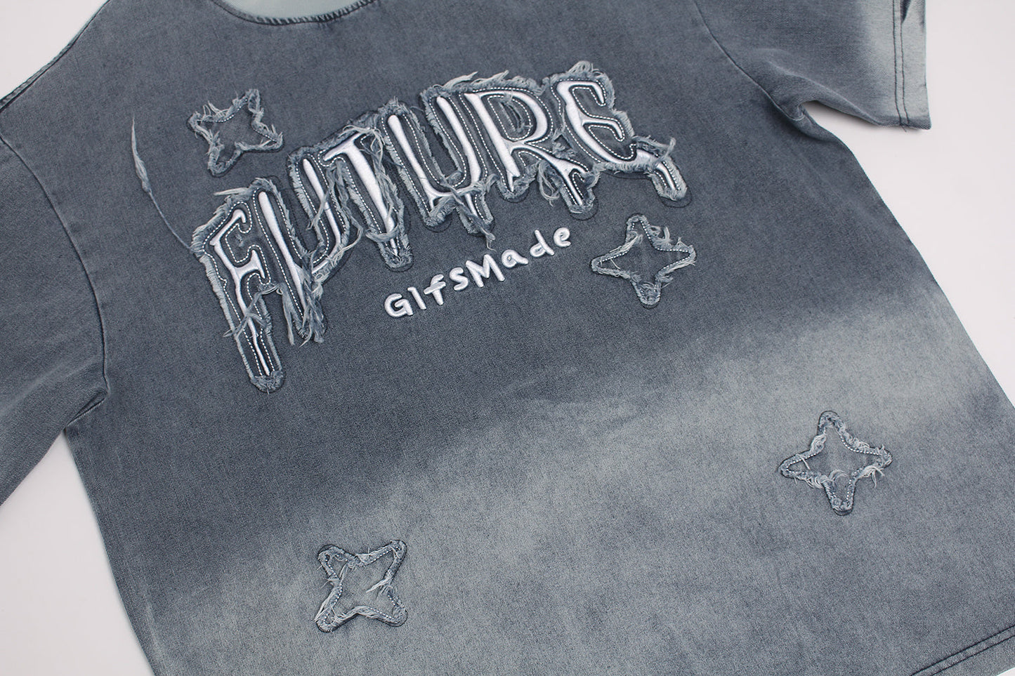 CapCabin Distressed Star Graphic T-Shirt