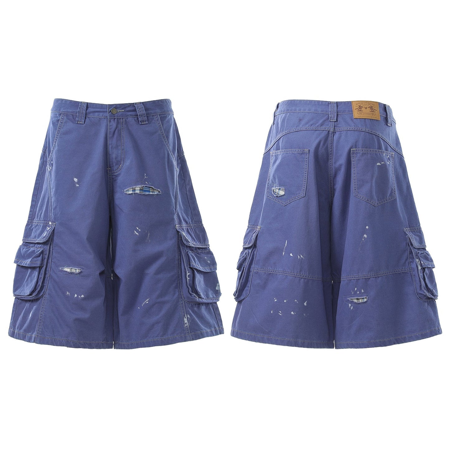 CapCabin “Distressed Utility Cargo Shorts”
