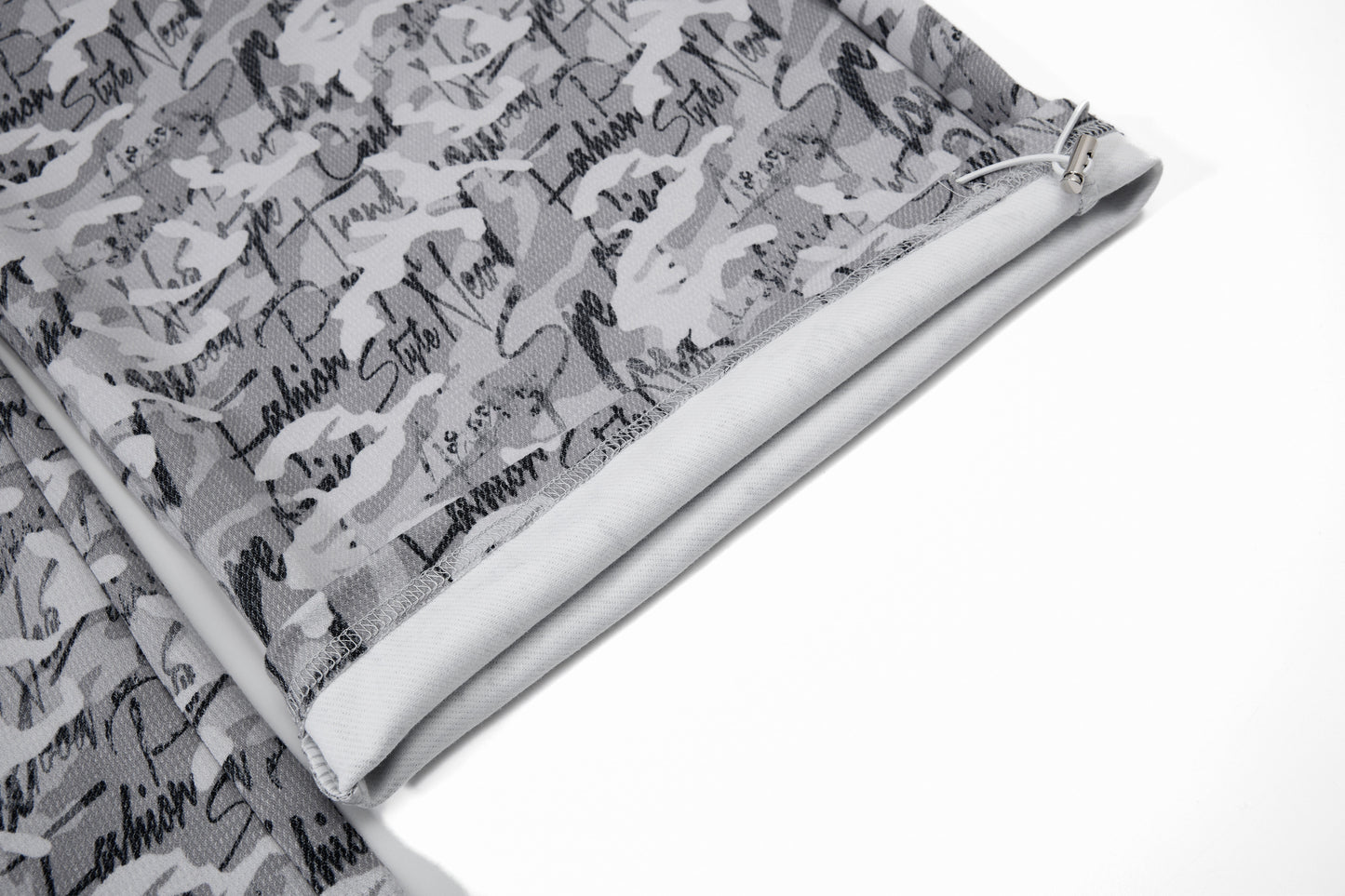 CapCabin Camo Script Wide-Leg Pants
