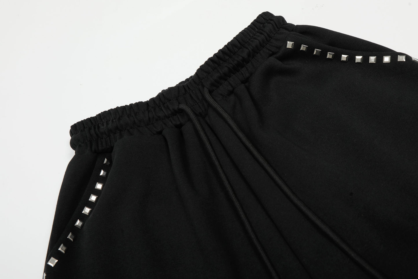 CapCabin Studded Cross Wide-Leg Sweatpants