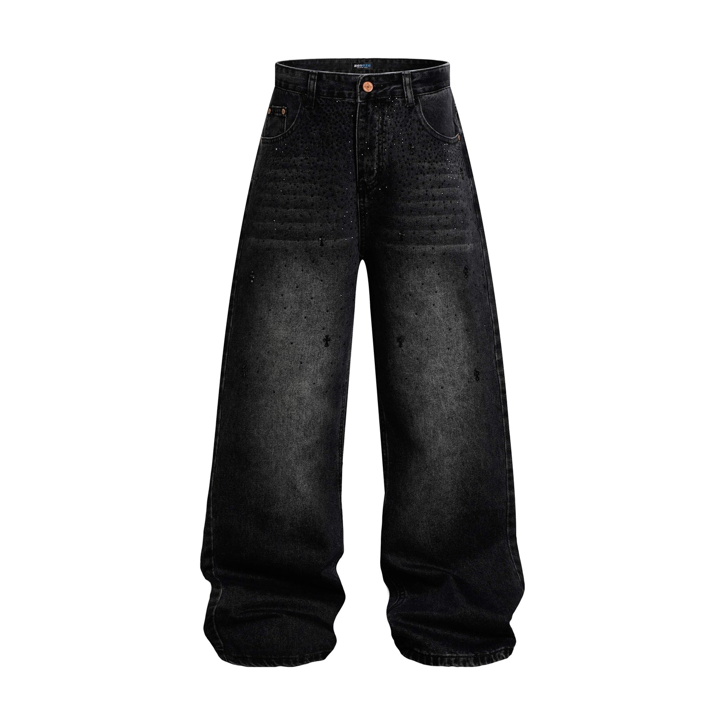 CapCabin “Stardust Washed Wide-Leg Jeans”