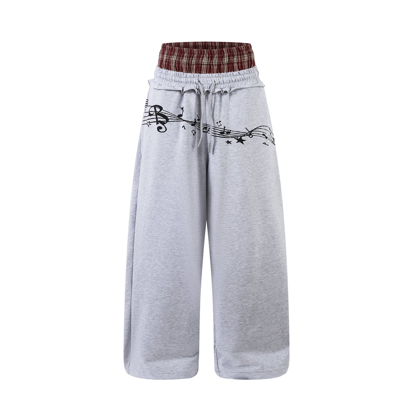 CapCabin Music Graphic Wide-Leg Sweatpants