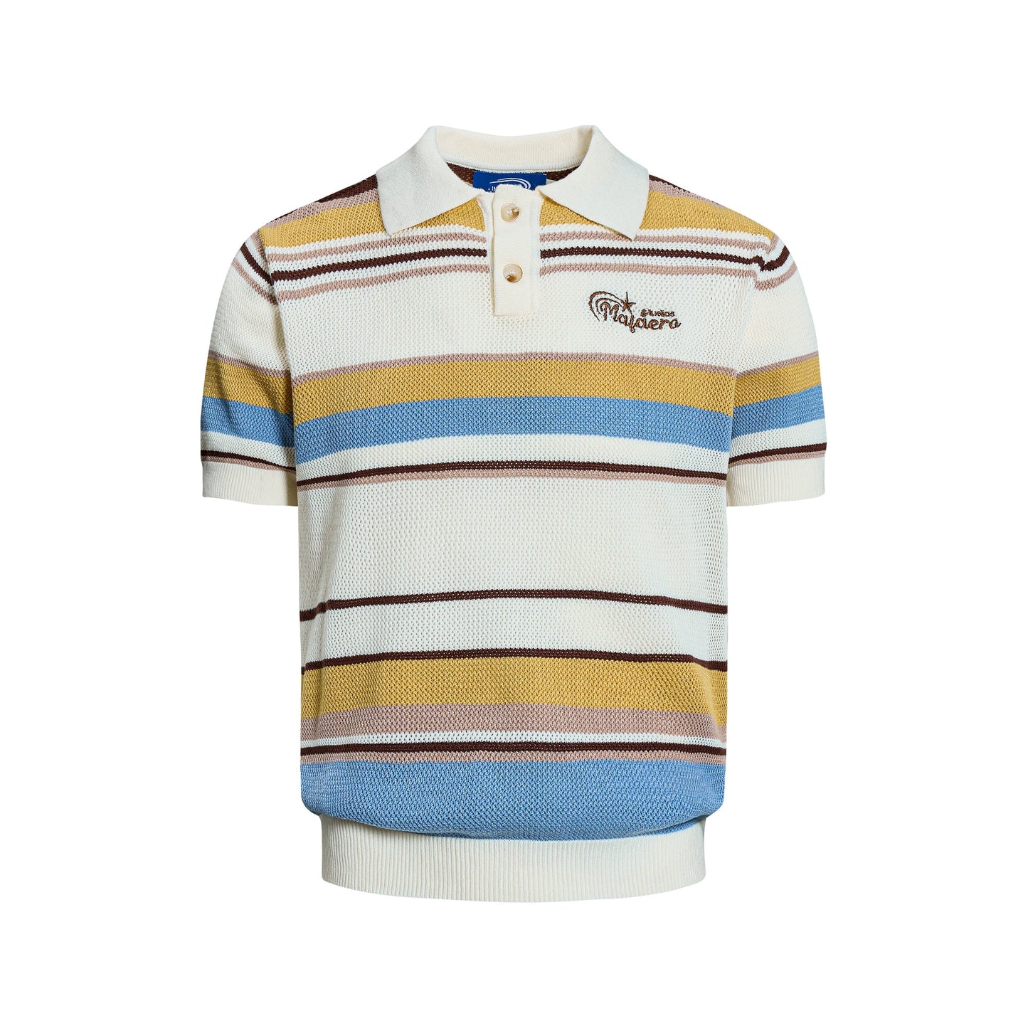 CapCabin “Retro Stripe Knit Polo”
