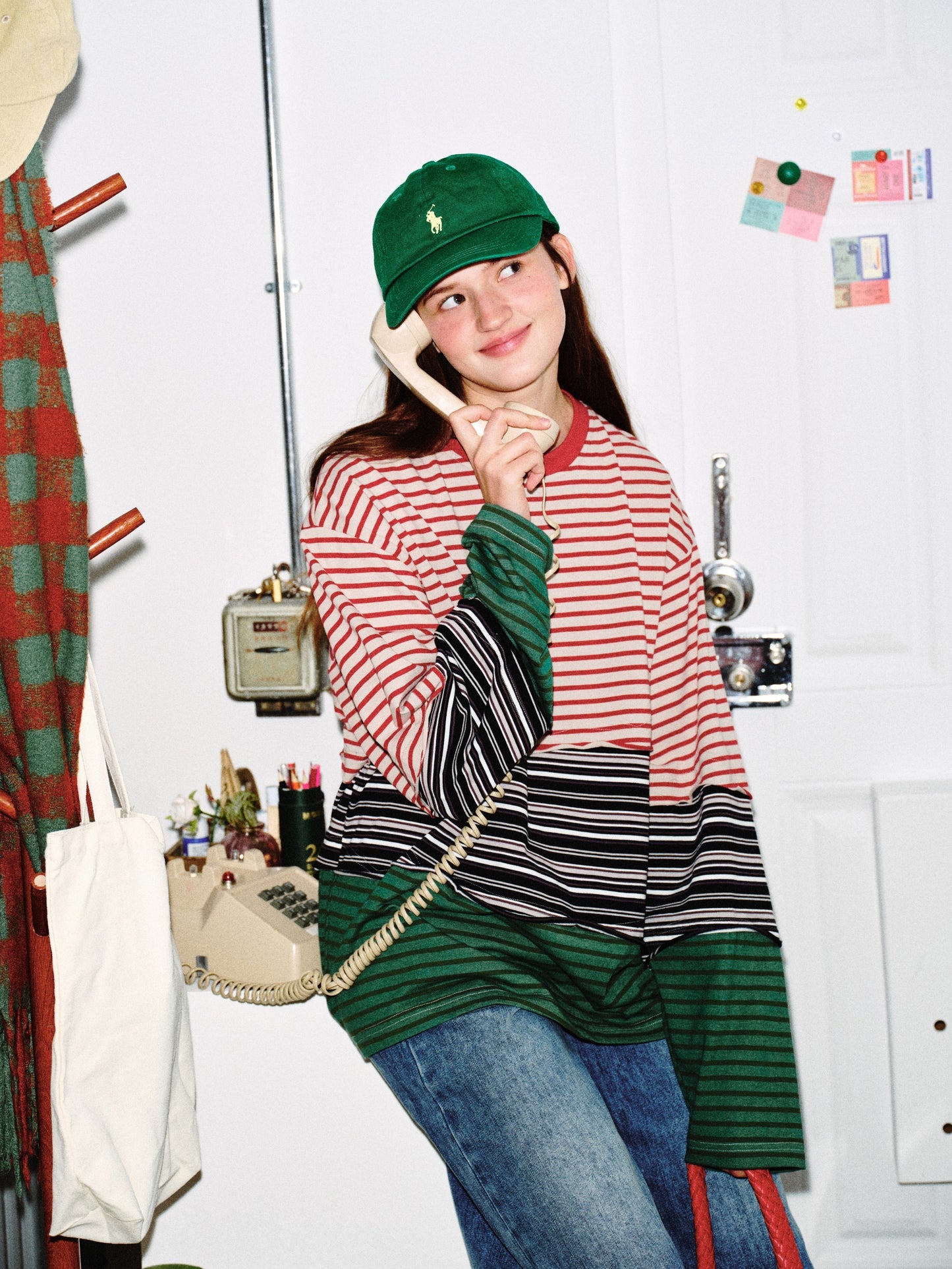 CapCabin Striped Long Sleeve Tee