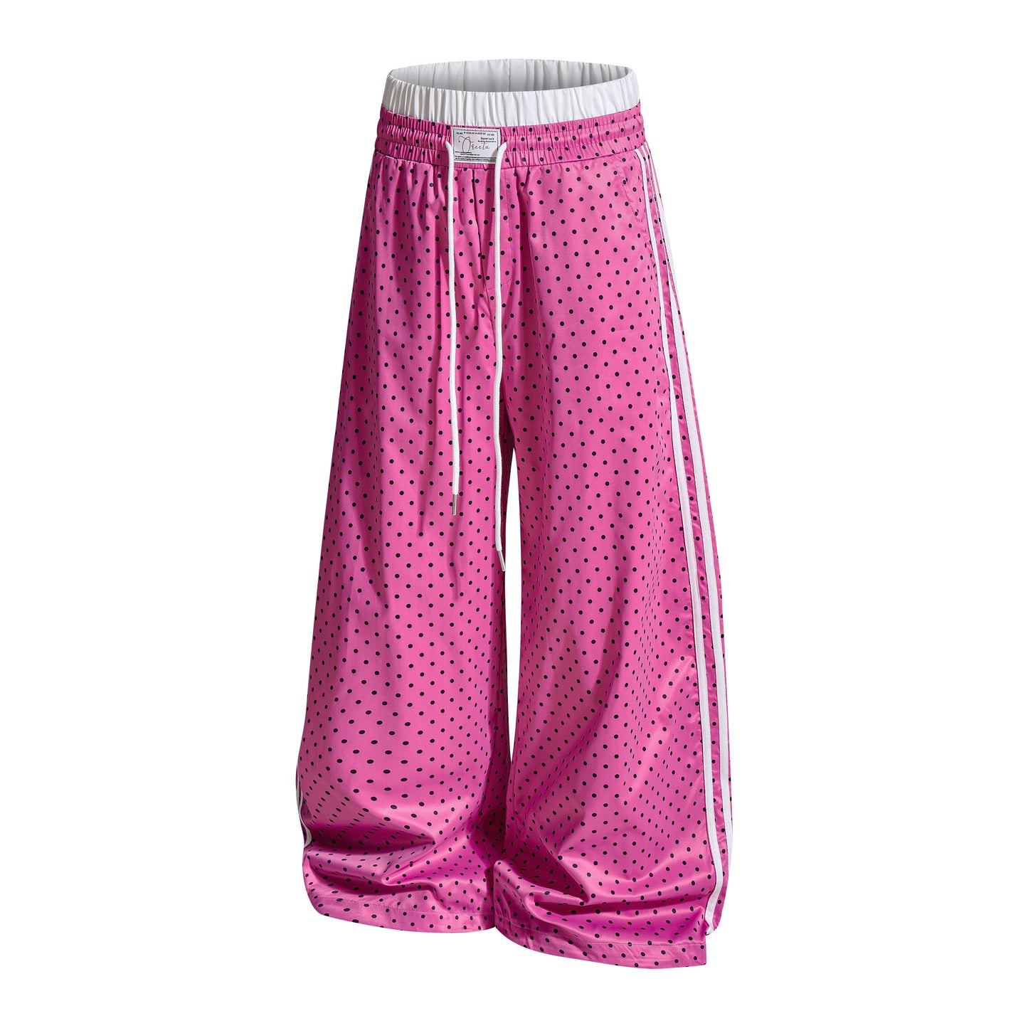 CapCabin Polka Stripe Wide-Leg Pants