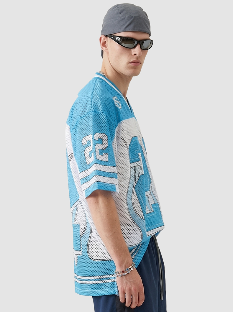 CapCabin “Eternity 22 Flame” Mesh Jersey T-Shirt