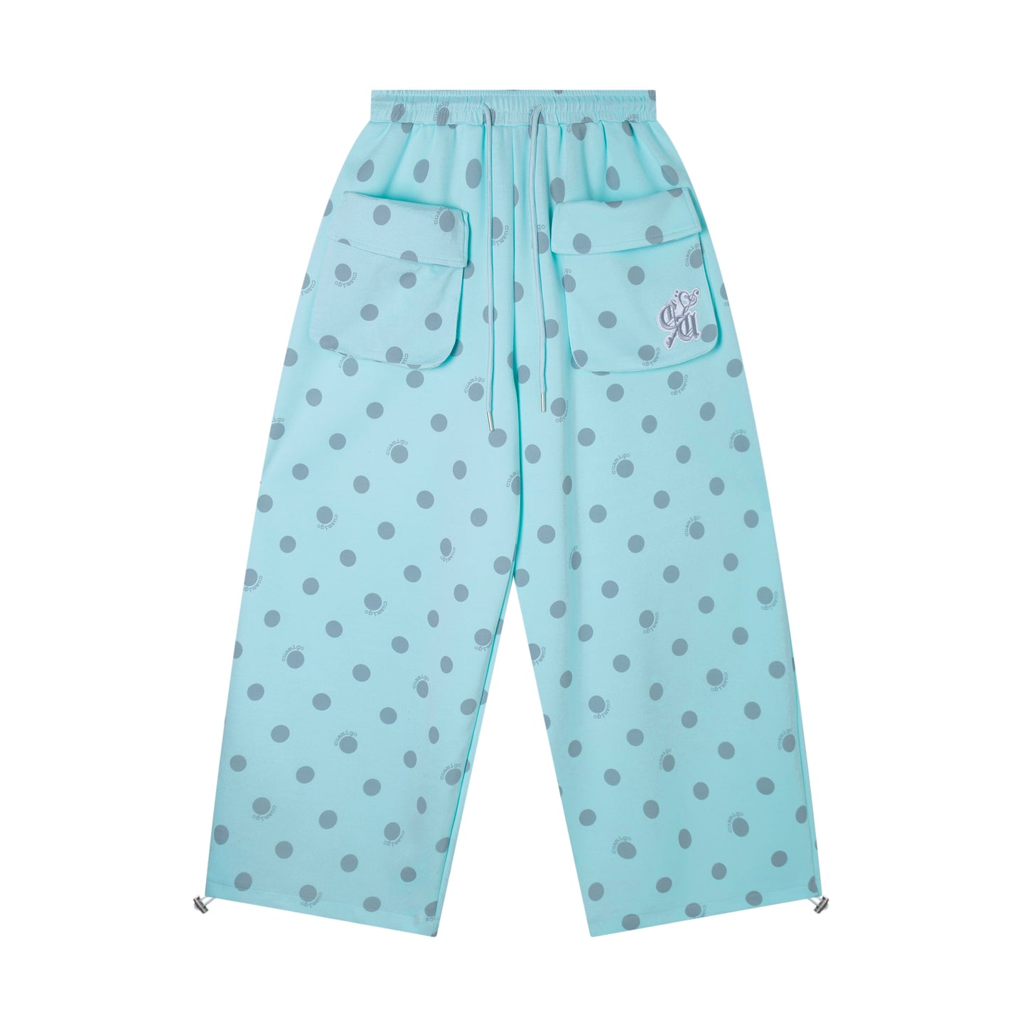 CapCabin “Polka Cargo” Wide-Leg Pants