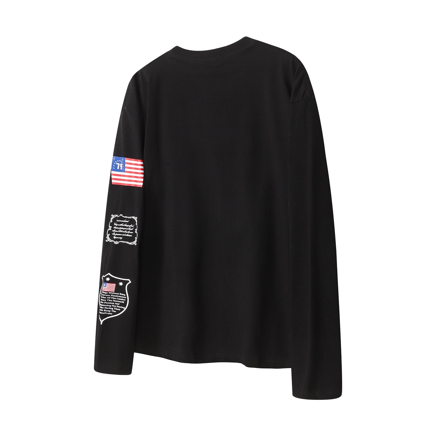 CapCabin Homemade Flag Graphic Long Sleeve Tee