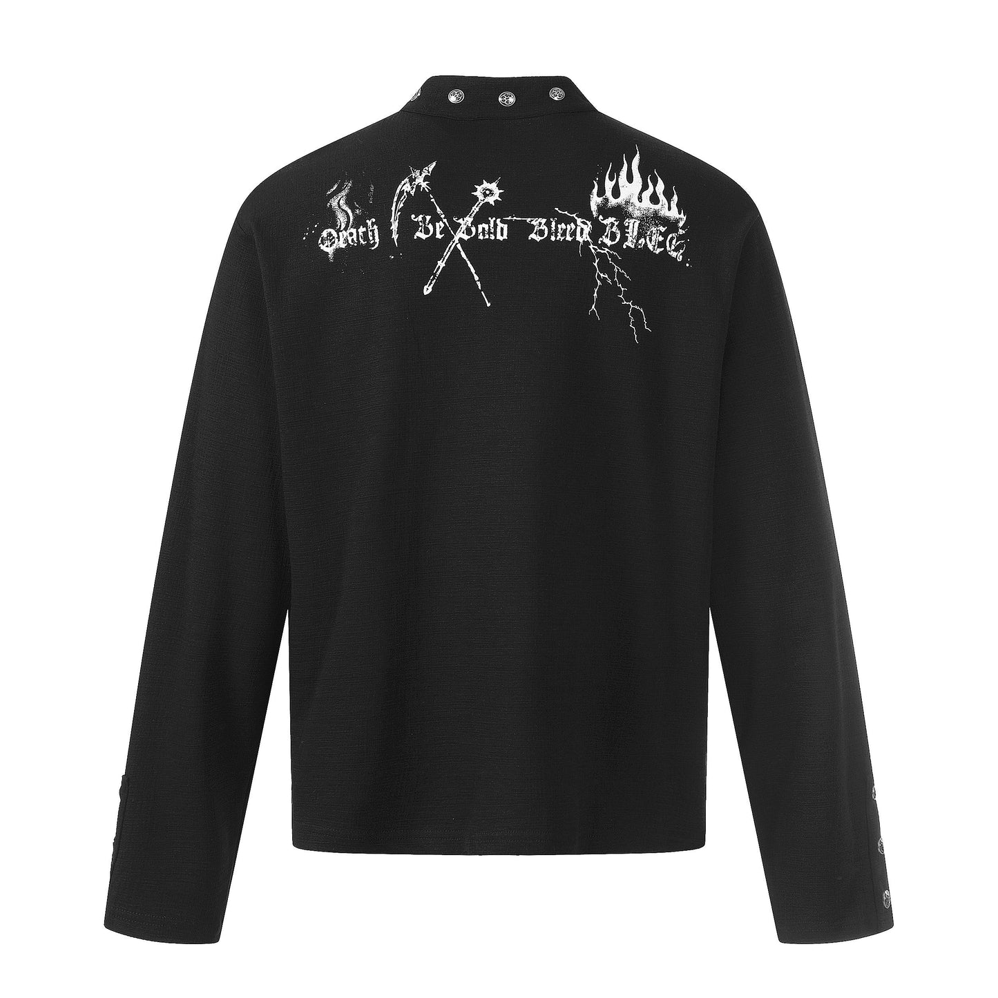 CapCabin Graphic Long Sleeve Henley Shirt