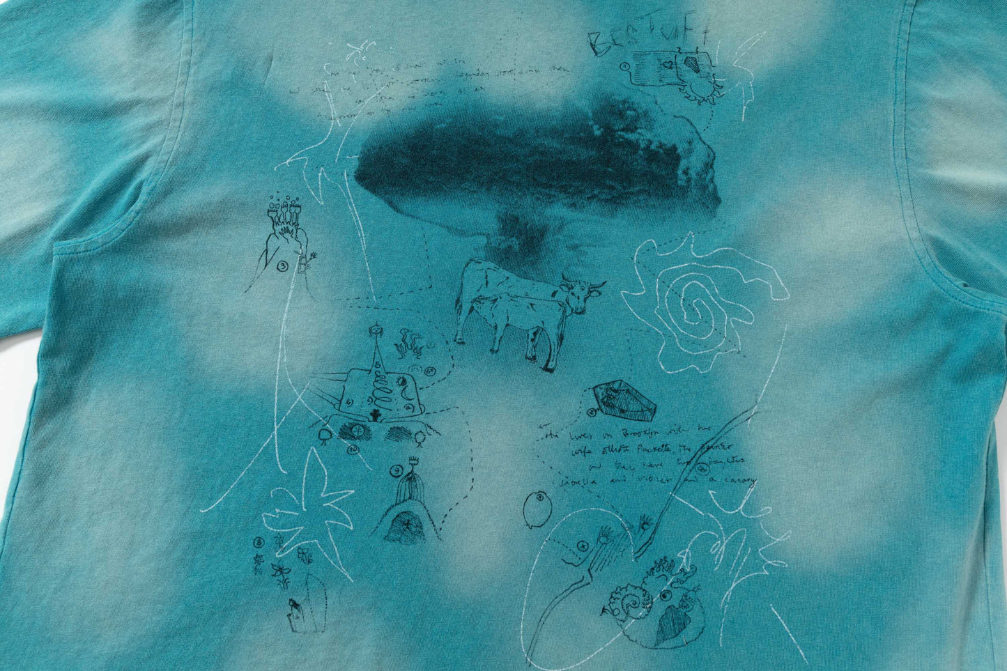 CapCabin “Abstract Sketch Washed Tee”