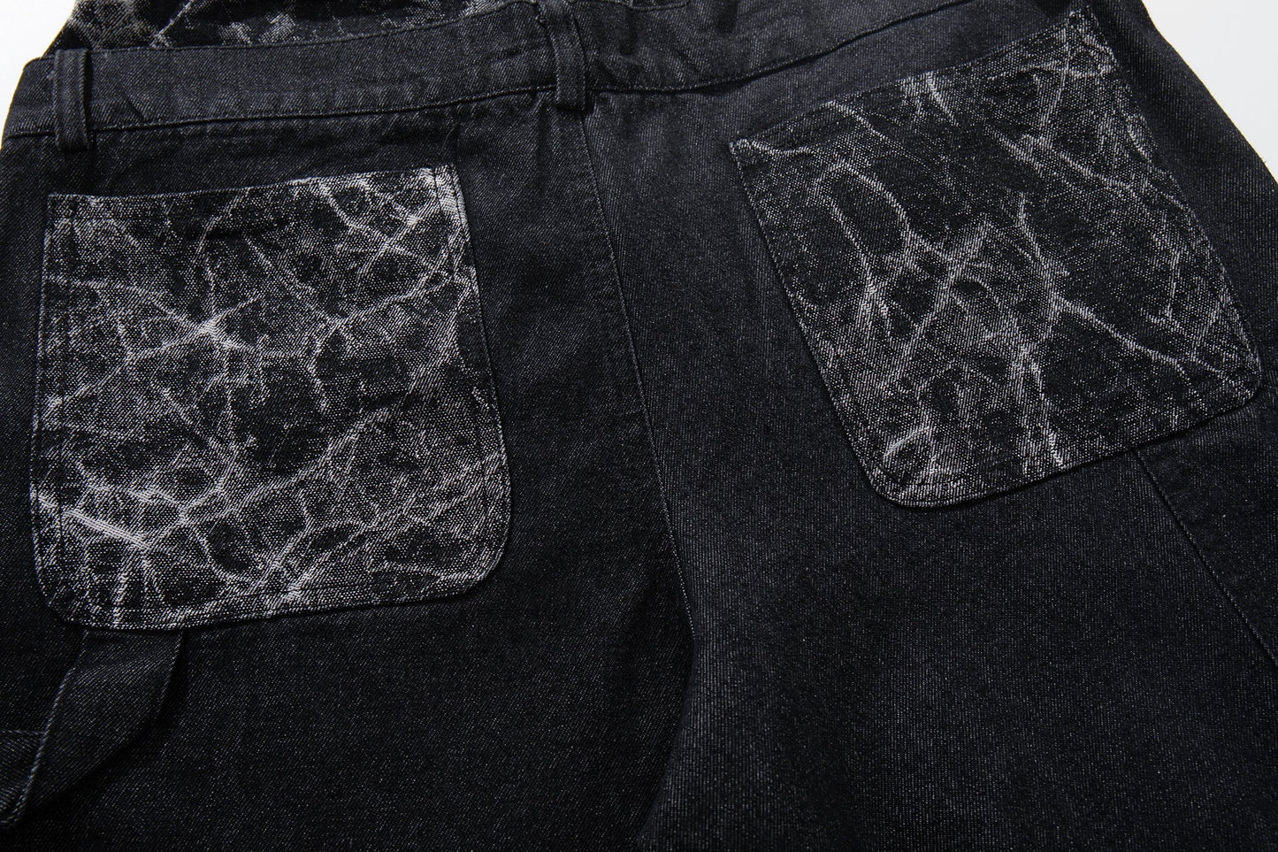 CapCabin Cracked Panel Wide-Leg Pants