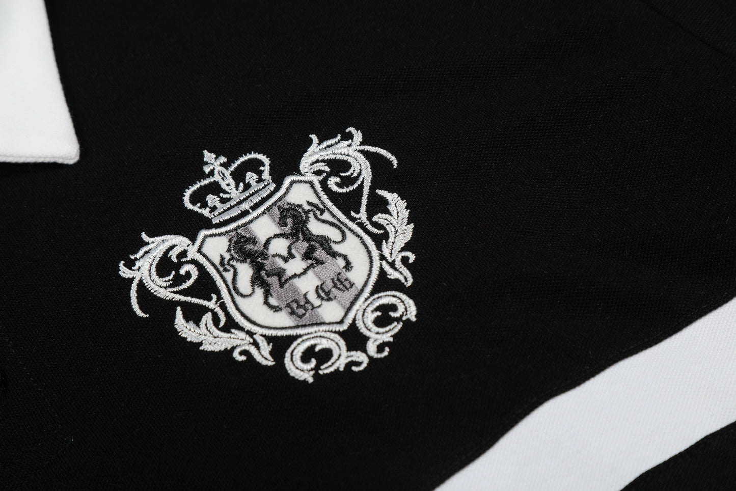 CapCabin “Classic Stripe Crest Polo Tee”