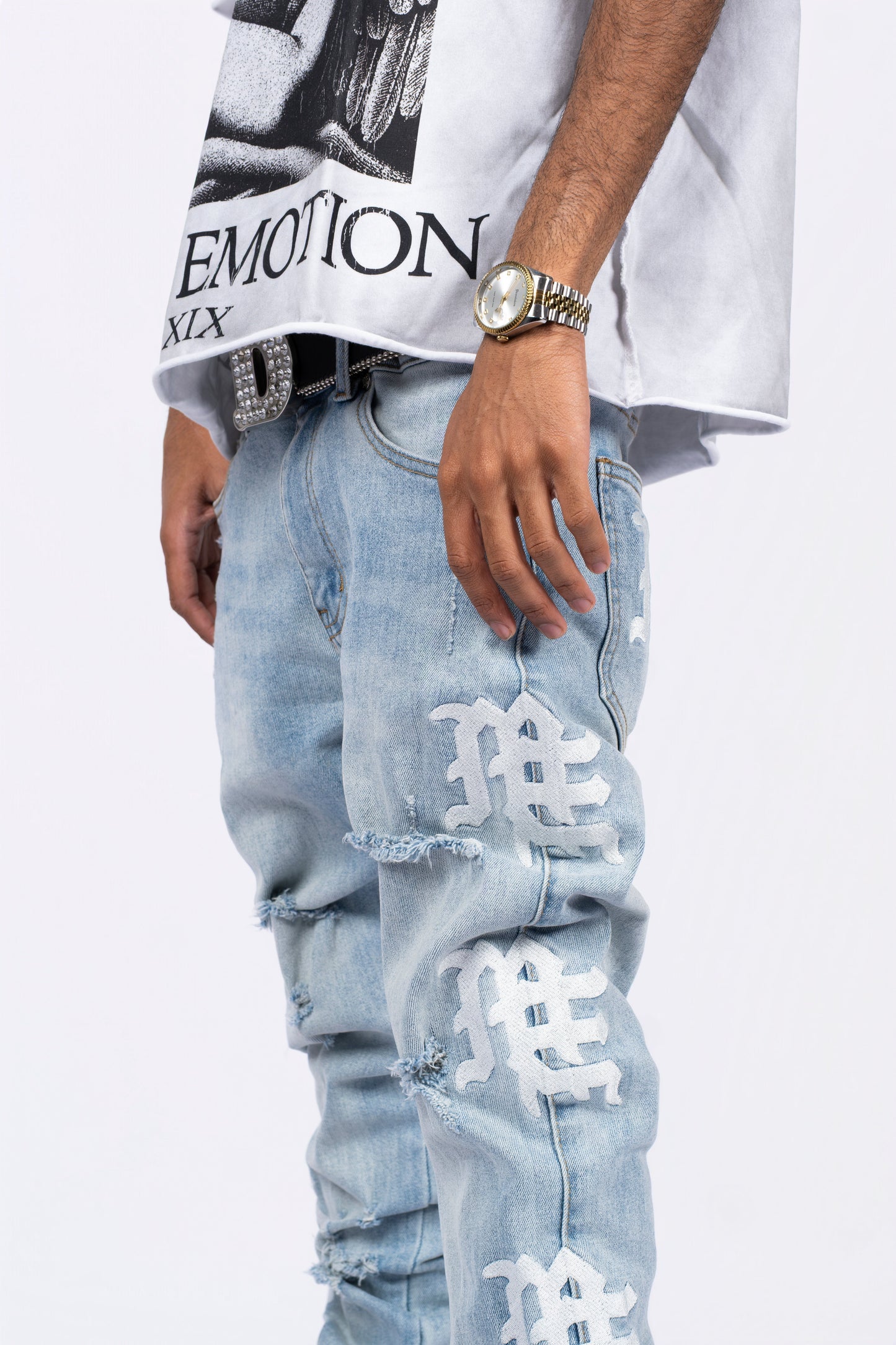 ‘Sea’ Monogram Denim