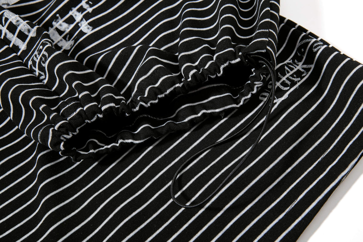 CapCabin “Striped Gothic Draped Pants”