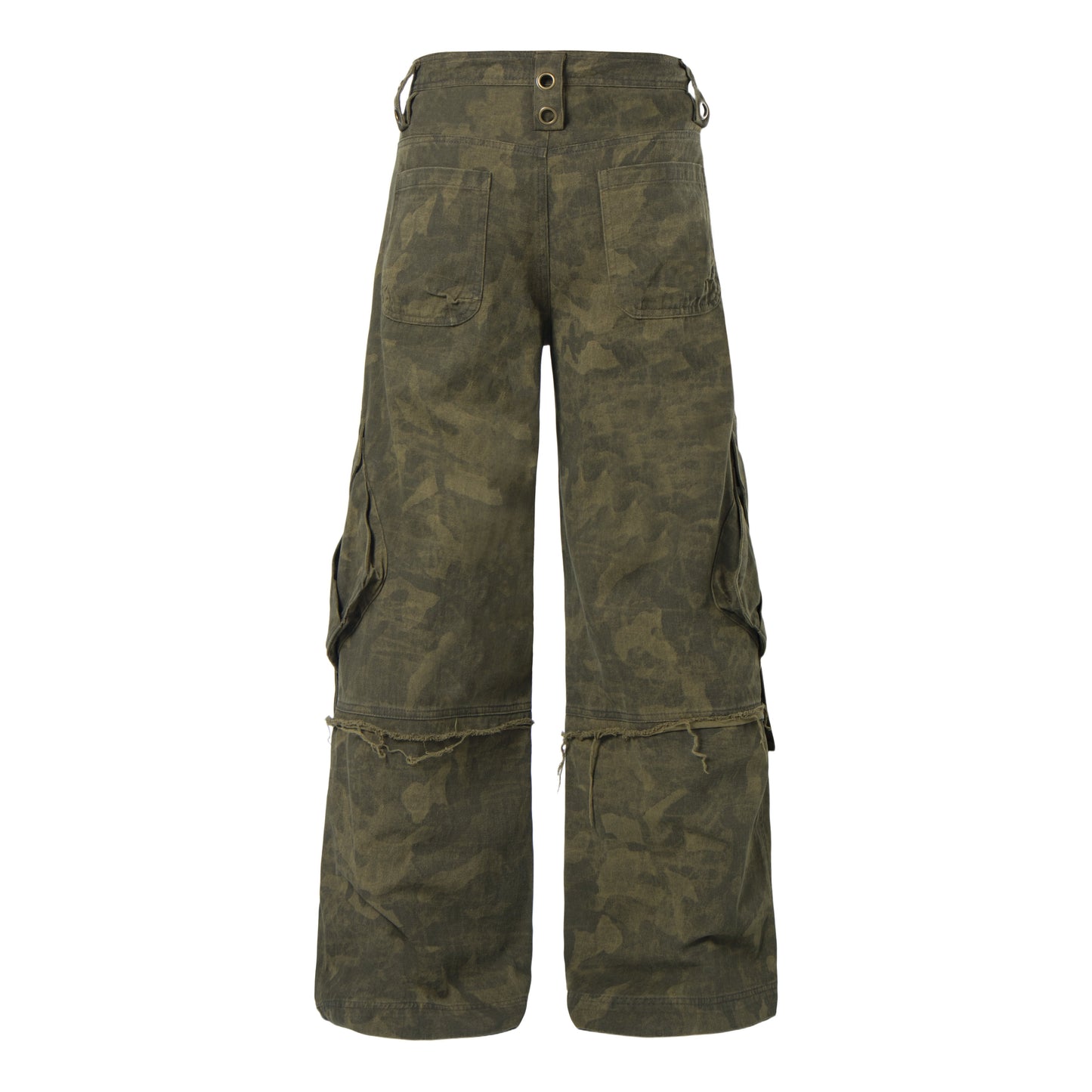 CapCabin Distressed Multi-Pocket Cargo Pants
